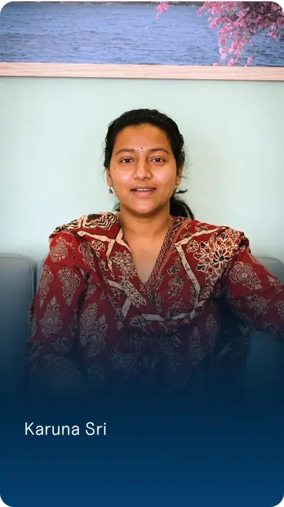 Karuna Sri, a guest of NURA health checkup center Hyderabad