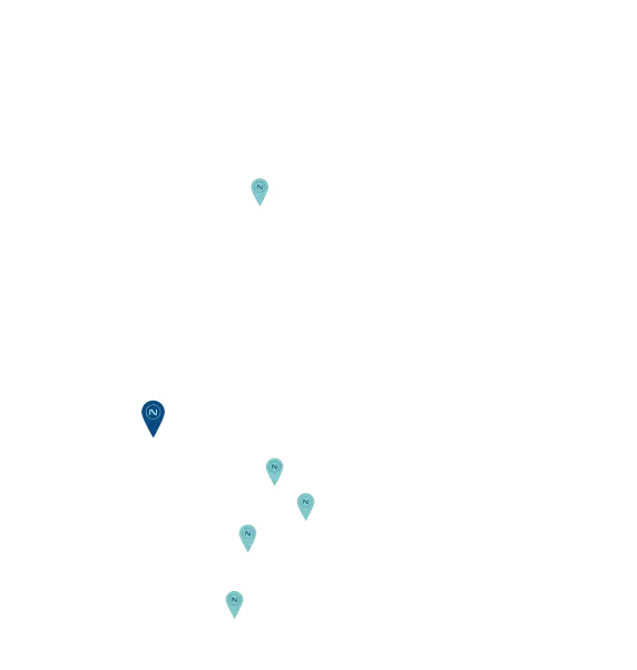 image of NURA full body checkup center Mumbai highlighted in Map